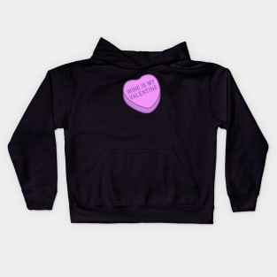 Conversation Hearts - Wine is my Valentine - Sticker - Valentines Day Kids Hoodie